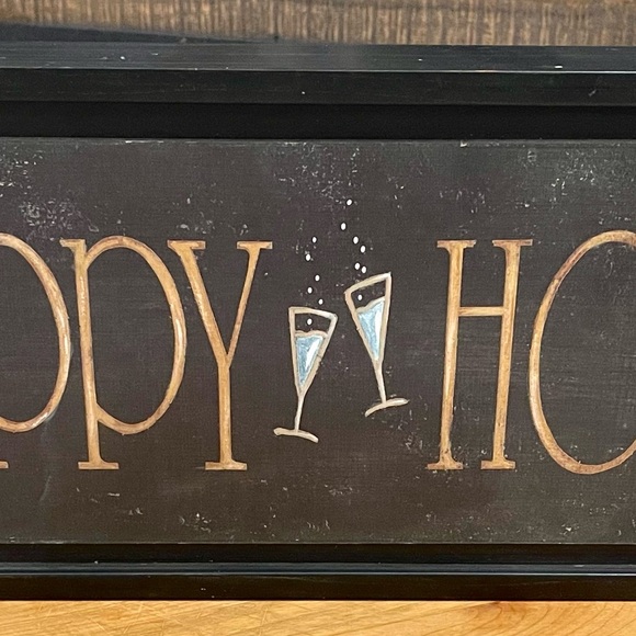 Other - Framed Happy Hour Wall Sign